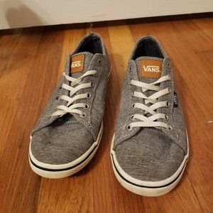 Vans blue canvas and leather shoes